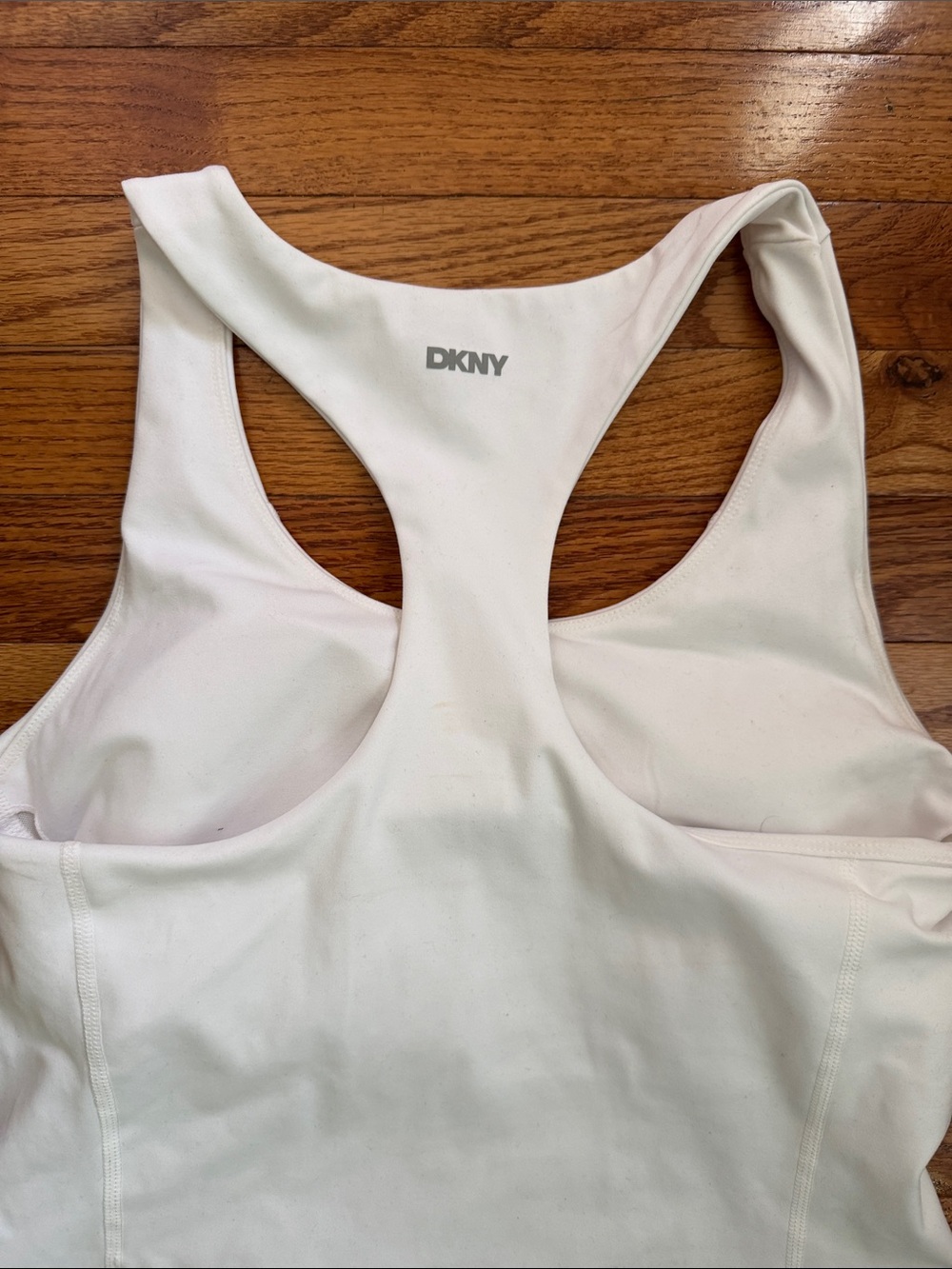 DKNY White Racerback Performance Tank - Picture 6 of 6